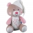 PELUCHE OURSON BEIGE / ROSE