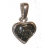 Pendentif Argent & Ambre Coeur (petit)