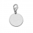 Pendentif argent charm's rond a graver