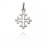 Pendentif Argent Croix Occitane