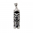 Pendentif argent Tiki onyx 28mm