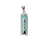 Pendentif argent Tiki turquoise 21mm