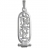 Pendentif cartouche argent