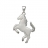 Pendentif cheval satinée