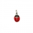 Pendentif coccinelle émaillée argent