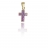 PENDENTIF CROIX OR ET OXYDE VIOLET