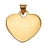 Pendentif gros coeur vermeil