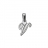 Pendentif initiale 'v' argt