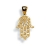 Pendentif moyenne main de fatma plaqué or