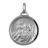 Pendentif rond st christophe argent rhodié