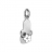 Pendentif tong en argent motif<a title='composition florale pour la saint-valentin' href='http://www.familyby.com/boutiques/detailCategorie/4211' style='text-decoration:none; color:#333'><strong> fleur</strong></a>