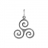 Pendentif triskel celte simple argent