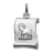 Pendentif zodiaque parchemin bélier argent rhodié