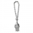 Porte clefs panier basket argent