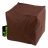 Pouf carré polyester Cosy Couleur Marron Matière Polyester