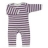 Pyjama bébé coton bio - Rayé violet