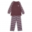 Pyjama coton bio deux pièces - Aubergine