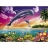 Ravensburger <a title='En savoir plus sur les puzzles' href='http://weezoom.tumblr.com/post/12566332776/puzzle-1000-pieces' style='text-decoration:none; color:#333' target='_blank'><strong>Puzzle</strong></a> 100 pièces - Dauphin acrobate