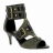 Sandales Talons ASH Enya Toile + Cuir Femme Kaki