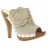 Sandales Talons GUESS Victorana Toile Femme Beige