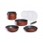 Set de Casseroles TEFAL 10 pces Ingenio Email Rouge Lave