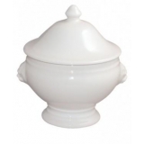SOUPIERE TETE DE LION 45 CL COUVERCLE prodes2 Blanc dimension H : 20cm x Diam. : 11cm - Cap. : 45cl