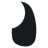 Stagg Pickguard Folk black