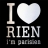 Sticker design I love rien... argent Couleur Argenté Matière Vinyle