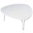 Table basse bois et métal Galet blanche