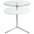 Table d'appoint double plateaux Top blanche