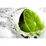 Tableau design CITRON SPLASH Couleur Multicolore Matière Bois