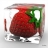 Tableau design FRAISE GIVRÉE