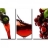 Tableaux Triptyque design Red Wine Couleur Multicolore Matière Coton
