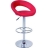 Tabouret design Jazzy rouge