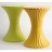 Tabouret design rond Diabolo jaune