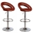 Tabourets de bar Big Jazzy (X2) Couleur Chocolat Matière Cuir synthétique