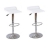 Tabourets design Theos blancs (X2) Couleur Blanc Matière PVC