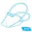 Un lot de 20 masques de protection respiratoire FFP2