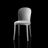 Vanity chair structure blanche Magis